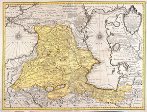 Georgien, Armenien, Azerbajdzjan, östra Turkiet, norra Iran av Guillaume Delisle