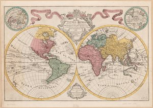 Mappa totius mundi - adornata juxta observationes dnn. academiae regalis scientiarum et nonnullorum aliorum secundum annotationes recentissimas LOC 2017585675 av Guillaume Delisle