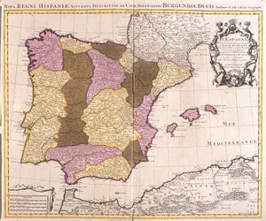 Spanien av Guillaume Delisle