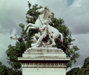 En av de två "Marly Horses", 1739-45 (marmor)