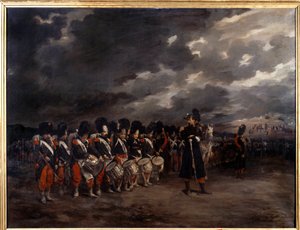 Un drums de la Garde Imperiale - Målning av Guillaume Regamey (1837-1875)