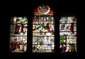 Avsnitt av The Life of Mary (Sined Glass av Guillaume de  Marcillat