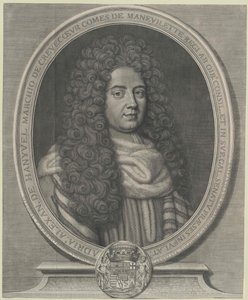 Adrien-Alexandre markis greve Comte de Manevilette Crevecoeur (tryck) av Guillelmus Vallet