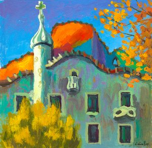 Casa Batlló, 2007 (gouache på papper)