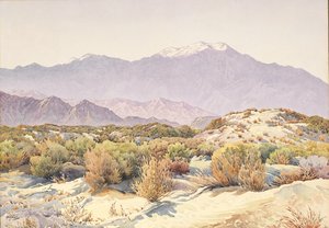San Jacinto (w/c på papper) av Gunnar Widforss
