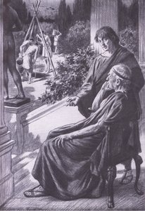 Demetrius löser ett svårt problem, Bibbys Annual, 1916-1917 av Gunning King