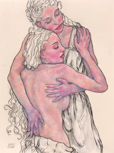 mor och dotter av Gunter Langer