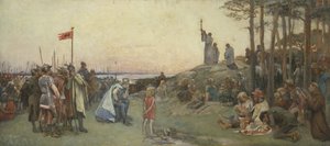Ansgar predikar kristendomen, 1889