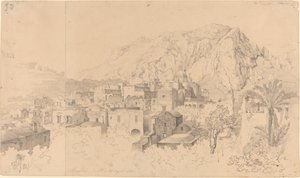 Utsikt över Capri av Gustaf Wilhelm Palm