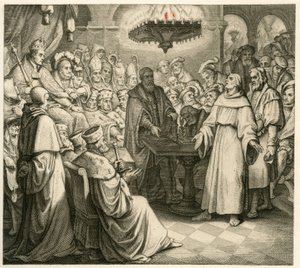 Martin Luther framför kejsar Karl, bredvid hans bror Ferdinand av Gustav Ferdinand Leopold Konig