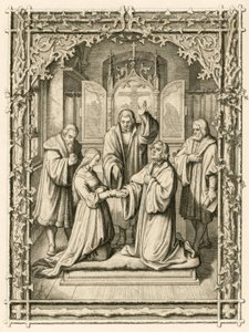Bröllopet Martin Luther och Katharina von Bora (Catherine de Bore av Gustav Ferdinand Leopold Konig