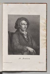 Tysklands berömda författare: Porträtt av Johann Friedrich Wilhelm Jerusalem av Gustav Karl Friedrich Luderitz
