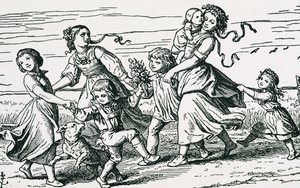 Illustration av "Hochland" av Paul Hakenholz (gravyr) av Gustav Karl Ludwig Richter Richter