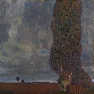 Närmar sig åskväder The Large Poplar II, 1903 av Gustav Klimt