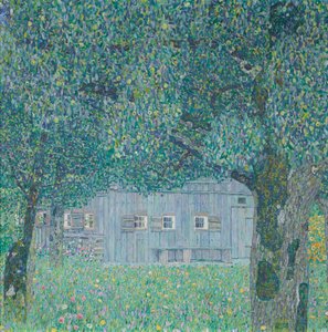 Bondgård i Buchberg (Övre Österrikisk bondgård) av Gustav Klimt