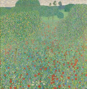 Blommande vallmo av Gustav Klimt