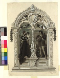 ”Ungdomen” (Förlaga till: Gerlach  Schenk, Allegorier och emblem, vol. 1, nr 8) av Gustav Klimt