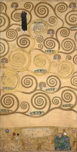 Design för stocletfrisen. Detalj. 1905/09 av Gustav Klimt