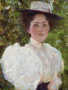 Girl in the Foliage, ca 1908 (olja på duk) av Gustav Klimt