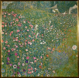 Italienskt trädgårdslandskap av Gustav Klimt