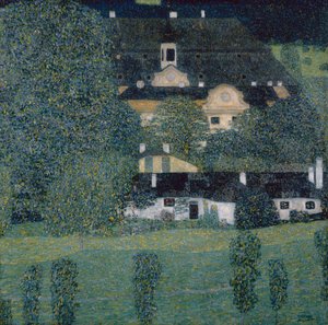 Kammer slott vid sjön Attersee II av Gustav Klimt
