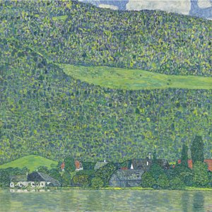 Litzlberg vid Attersee, 1914-1915 av Gustav Klimt