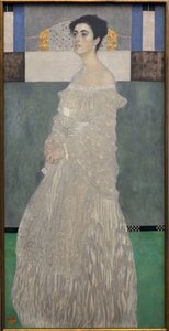 Margaret Stonborough Wittgenstein. Målning av Gustav Klimt (1862-1918), Olja på duk 1905. Österrikisk konst, tidigt 1900-tal, symbolik. Neue Pinakothek, München (Tyskland). av Gustav Klimt