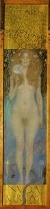 Naken Veritas av Gustav Klimt