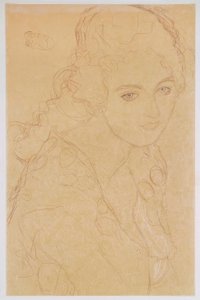 Porträtt av Ria Munk III av Gustav Klimt