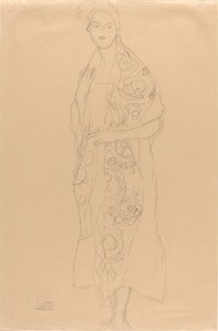 Porträtt av en kvinna av Gustav Klimt