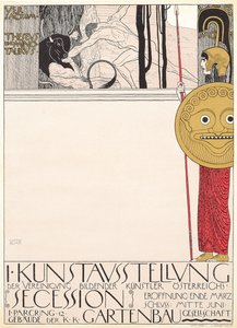Affisch för den första secessionistutställningen i Wien 1898
