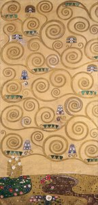 Skisser till frisen för Palais Stoclet i Bryssel, Belgien (akvarell och blyerts på papper) av Gustav Klimt