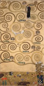 Skisser till frisen för Palais Stoclet i Bryssel, Belgien (akvarell och blyerts på papper) av Gustav Klimt