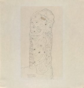 Stående par älskare av Gustav Klimt