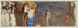 "Beethoven-frisen", detalj av Gustav Klimt