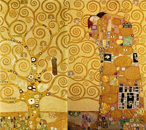 Stoclet-frisen, detalj: Livets träd, ca 1905-09 (tempera på kartong) av Gustav Klimt