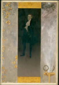 Skådespelaren Josef Lewinsky som Carlos i Goethes "Clavigo" av Gustav Klimt