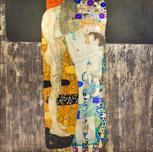 Kvinnans tre åldrar av Gustav Klimt