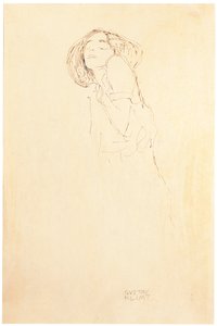 Kvinna från vänster av Gustav Klimt