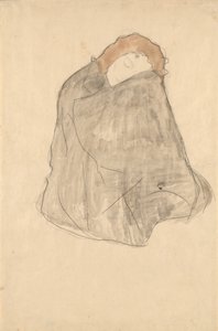 Kvinna sittande av Gustav Klimt