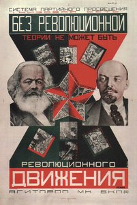 Det kan inte finnas någon revolutionär rörelse utan en revolutionär teoriaffisch, 1927