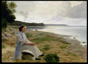 On The Beach (olja på duk) av Gustav Vermehren