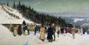 Skidtävling i Fjelkenhill