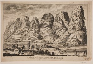 "De sju systrarnas berg vid Alstahaug" av Gustav de Lode