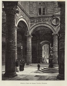 Italien - Gården till Palazzo Vecchio, Florens