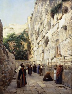 Ber vid Västra muren, Jerusalem,