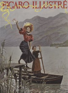 Vid sjön Bourget. Omslag till Le Figaro Illustre, september 1895