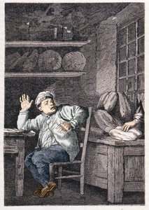 Le vol de Jean Valjean - i ""Les Misérables"" av Victor Hugo, ill. av Brion, red. Hetzel och Lacroix av Gustave Brion