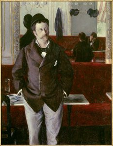 På kaféet Målning av Gustave Caillebotte (1848-1894) 1880 Sön. 1,53x1,14 m Rouen, musee des Beaux Arts av Gustave Caillebotte