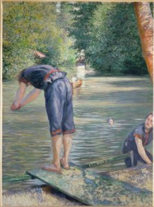 Badgäster av Gustave Caillebotte